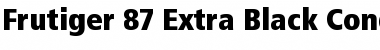 Download Frutiger 87ExtraBlackCn Regular Font Title Preview