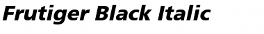 Download Frutiger Blk Black Italic Font Title Preview