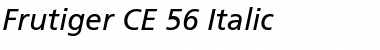 Download Frutiger CE 55 Roman Italic Font Title Preview