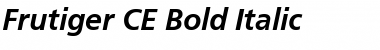 Download Frutiger LT Std 66 Bold Italic Font