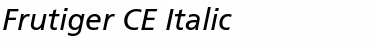 Download Frutiger LT Std 56 Italic Font