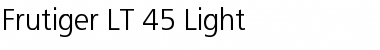 Download Frutiger LT 45 Light Regular Font Title Preview