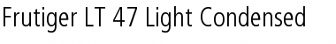 Download Frutiger LT 47 LightCn Regular Font Title Preview