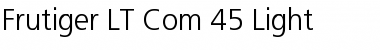 Download Frutiger LT Com 45 Light Font Title Preview