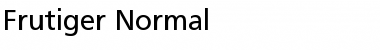 Download Frutiger Normal Font