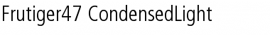 Download Frutiger47-CondensedLight Light Font Title Preview