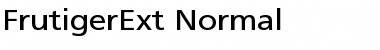 Download FrutigerExt Normal Font Title Preview