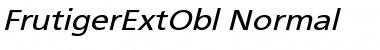 Download FrutigerExtObl Normal Font Title Preview