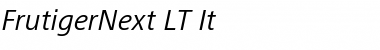 Download FrutigerNext LT Regular Italic Font Title Preview