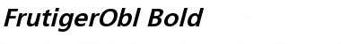 Download FrutigerObl Bold Font Title Preview