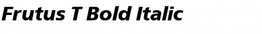 Download Frutus T Bold Italic Font Title Preview