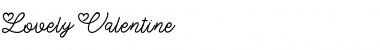 Download Lovely Valentine Regular Font Title Preview