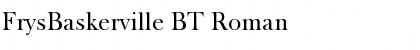 Download FrysBaskerville BT Roman Font Title Preview