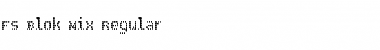 Download FS Blok Mix Regular Font Title Preview