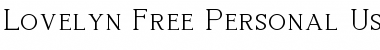 Download Lovelyn Regular Font Title Preview
