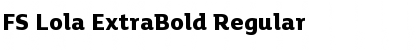Download FS Lola ExtraBold Regular Font Title Preview