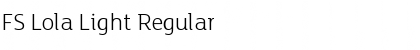 Download FS Lola Light Regular Font Title Preview