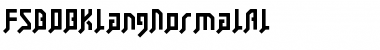 Download FSB08KlangNormalAl Regular Font Title Preview
