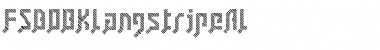 Download FSB08KlangstripeAl Regular Font Title Preview