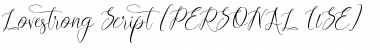 Download Lovestrong Regular Font Title Preview