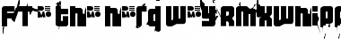 Download FT 3 the hard way RMXwhippedDEM Regular Font Title Preview
