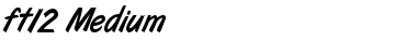 Download ft12 Medium Font Title Preview