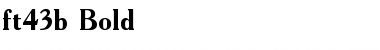 Download ft43b Bold Font Title Preview