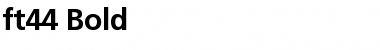 Download ft44 Bold Font Title Preview