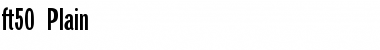 Download ft50 Plain Font Title Preview