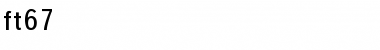 Download ft67 Regular Font Title Preview