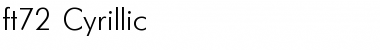 Download ft72 Cyrillic Font Title Preview