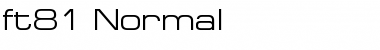 Download ft81 Normal Font Title Preview