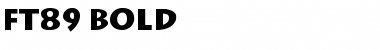 Download ft89 Bold Font Title Preview