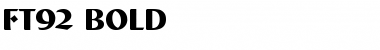 Download ft92 Bold Font Title Preview