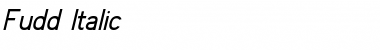 Download Fudd Italic Font Title Preview