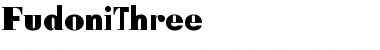Download FudoniThree Regular Font Title Preview