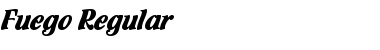 Download Fuego Regular Font Title Preview