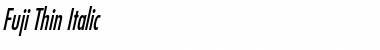 Download Fuji Thin Italic Font Title Preview