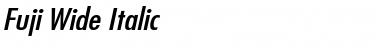 Download Fuji Wide Italic Font Title Preview