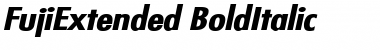 Download FujiExtended BoldItalic Font Title Preview