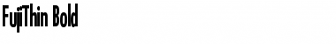 Download FujiThin Bold Font Title Preview