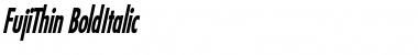 Download FujiThin BoldItalic Font Title Preview