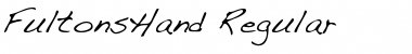 Download FultonsHand Regular Font Title Preview