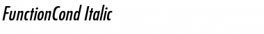 Download FunctionCond Italic Font Title Preview