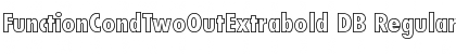 Download FunctionCondTwoOutExtrabold DB Regular Font Title Preview