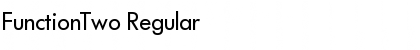 Download FunctionTwo Regular Font Title Preview