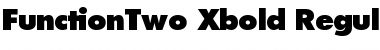 Download FunctionTwo-Xbold Regular Font Title Preview