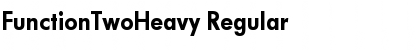 Download FunctionTwoHeavy Regular Font Title Preview