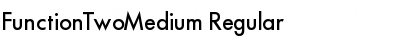 Download FunctionTwoMedium Regular Font Title Preview