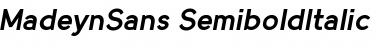 Download MadeynSans Semibold Italic Font